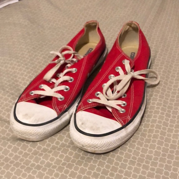 Converse Shoes - CONVERSE red low top sneakers